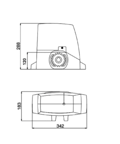 Alternative view of LIFE AC4RM DL 400 MAG FULL KIT – Bīdāmo vārtu automātika līdz 400 kg