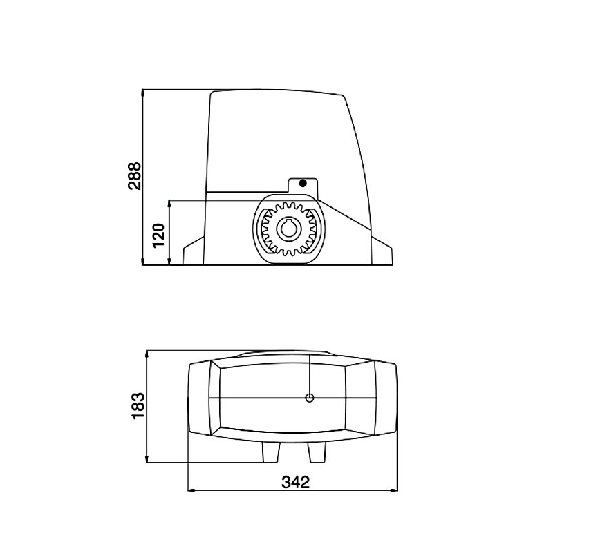 LIFE AC8R DL 800 FULL KIT – Bīdāmo vārtu automātika līdz 800 kg - Image 3