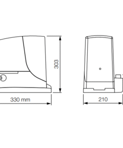 NICE ROBUS 600 Bīdāmo vārtu automātika KIT