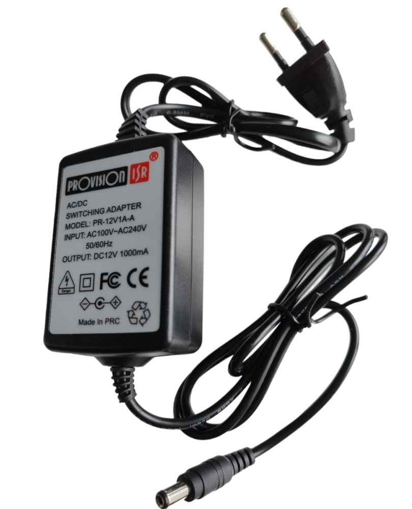 PR-12V1A-A PROVISION – 12V DC 1A impulsa barošanas bloks